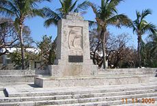 The 1935 Hurricane memorial on Upper Matecumbe Key, Florida