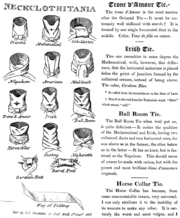 A page from Neckclothitania showing different Cravat Knots.