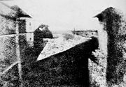 One of the first photographs, produced in 1826 by Nicéphore Niépce