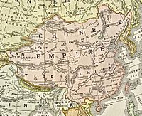The extent of China under the Qing dynasty