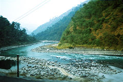The River Teesta said to be the lifeline of Sikkim.