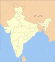 Thumbnail map of India with Delhi highlighted