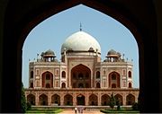 Built in 1560, the Humayun's Tomb is a prime example of Mughal Architecture.