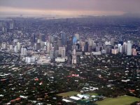 Manila and the central business district of Makati