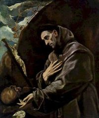Saint Francis of Assisi, founder of the mendicant Order of Friars Minor, as painted by El Greco.