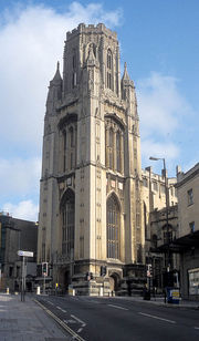 The University of Bristol's Wills Memorial Building - a familiar landmark at the top of Park Street