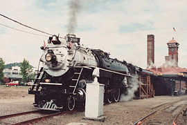 SP&S #700 under steam at Portland Station in 1991.