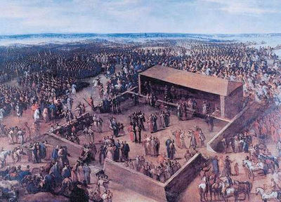 The free election of Augustus II at Wola, outside Warsaw, Polish-Lithuanian Commonwealth, in 1697. Painted by Bernardo Bellotto