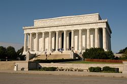 The Lincoln memorial, dedicated on May 30th