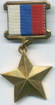 Obverse of the "Gold Star" medal