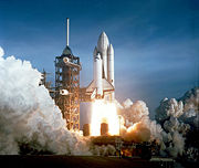 Launch of Space Shuttle Columbia from Kennedy Space Center.