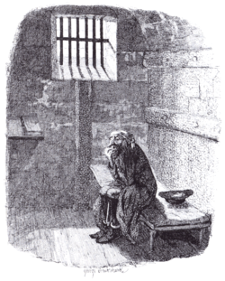 Fagin in his cell.