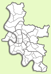 The districts of Düsseldorf