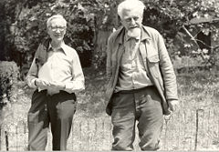 With Nikolaas Tinbergen (left), 1978