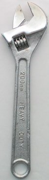 Adjustable wrench or shifting spanner
