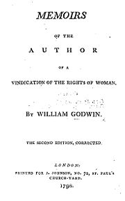 Godwin's Memoirs of the Author of A Vindication of the Rights of Woman (1798)