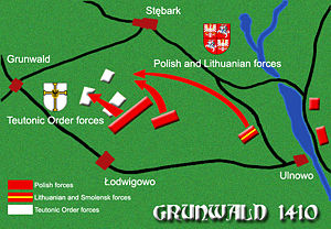 Polish heavy cavalry break-through