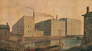Cotton mills in Ancoats about 1820.