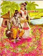 A modern depiction of Sita and Rama