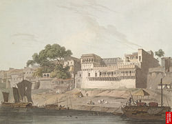 City of Patna, on the River Ganges, 19th century painting.
