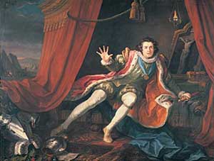 A break with Cibber's melodrama tradition: David Garrick's innovative realistic performance as Richard III.
