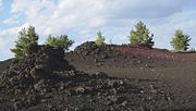 This scoria field shows typical conditions at Craters of the Moon.