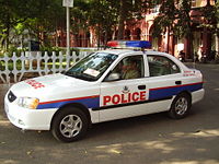 Chennai city police car