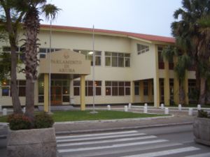 Parliament of Aruba in Oranjestad.
