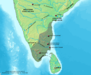 Chola territories during Kulothunga Chola I c. 1120