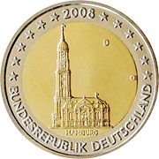 St. Michaelis Church on the €2 coin 2008