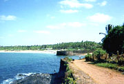 Ruins of Fort Aguada in north Goa; one of the defences that the Portuguese built during their reign.