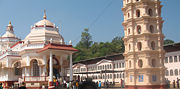 Mangueshi Temple, a Hindu temple in Old Goa.