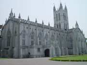 St. Paul's Cathedral was built in Kolkata during the British Raj