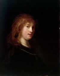Portrait of Saskia van Uylenburg, ca. 1635.