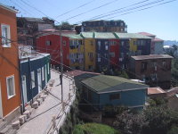 Houses on the hills of Valparaíso.