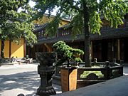 Longhua Temple's inner courtyard