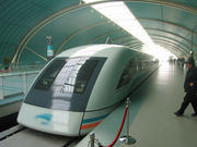 The Maglev, with a top speed of 431 km/h (268 mph)