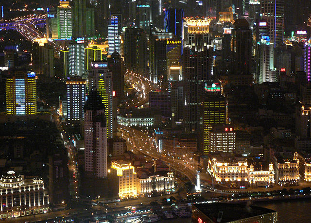 Image:Shanghai night bund skyscrapers.jpg