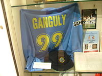 The shirt that Ganguly took off during the celebrative mood after his team surprising win in Natwest Series Final