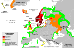 Viking expansion and raiding by century