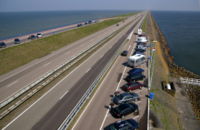 The Afsluitdijk (Closure-dike) is a major dam in the Netherlands.