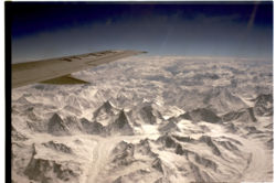 Glaciers near by K2 in Pakistan.
