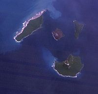 Anak Krakatau and surrounding islands, 18 May 1992.