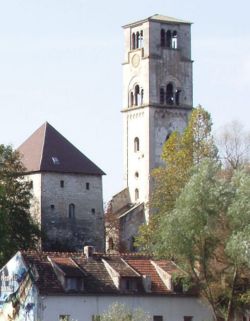 Bihaćka kula in the City of Bihać ("the tower of Bihać").