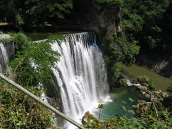 Waterfalls in Jajce.