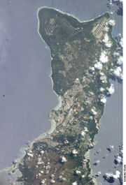 Northern part of Guam from space