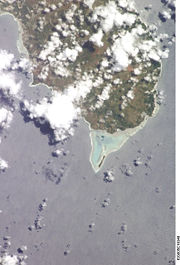 Southern part of Guam from space