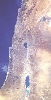 The Jordan Rift Valley from space