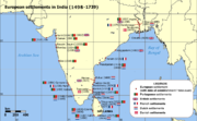 British and other European settlements in India