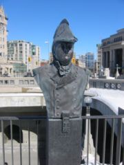 Bust of Isaac Brock at the Valiants Memorial in Ottawa